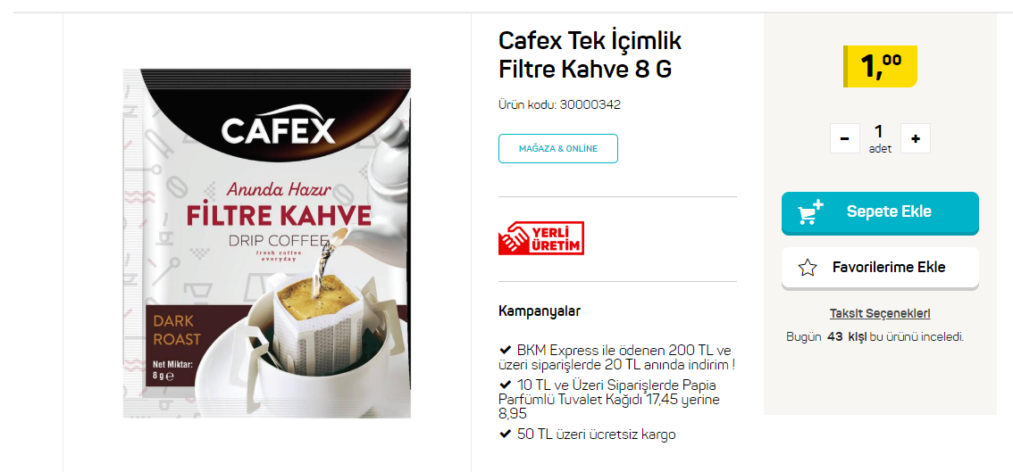 tek kullanımlık filtre kahve ekşi sözlük
